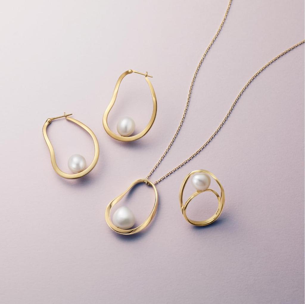 Kuma SV925 Silver TEEHAUS Pearl Necklace KM8 002555PF [Vendome Aoyama] [Official] [Kengo + MA,YU] [Kengo Kuma]