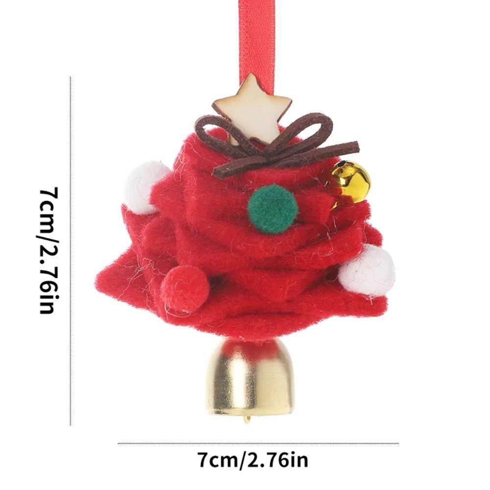 Creative Christmas Bell Pendant Crisp Sound Christmas Jingle Bells Xmas New Year Decorative