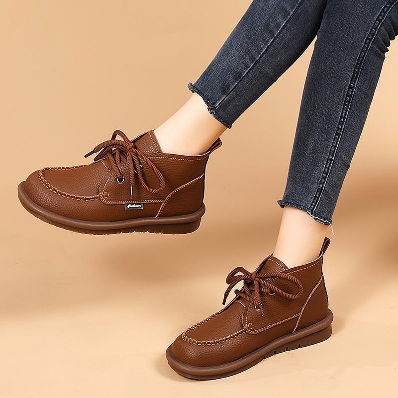 2025 New Thick Bottom Short Boots Spring and Fall Boots Padded Winter