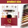 12Pcs Woodless Watercolor Pencil Set for Portrait Drawing Coloring Art Illustrations 12 Color Oil Based Colored Pencil