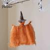 Creative Halloween Party Supplies Witch Doll Ornaments, Spooky Cat Pumpkin Lightweight Figurine for Parties Hanging Decoration Tree, Home Kitchen