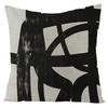 Nordic Abstract Linen Pillowcase Home Sofa Bedside Cushion Pillowcase 45x45cm Home Fashion Art Painting Printed Pillow Case