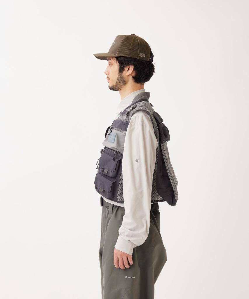 Snow Peak Oreti Vertical Pocket Vest Outerwear Vest GREY L EP-VT-26SU001 Mid-layer Men's Women's