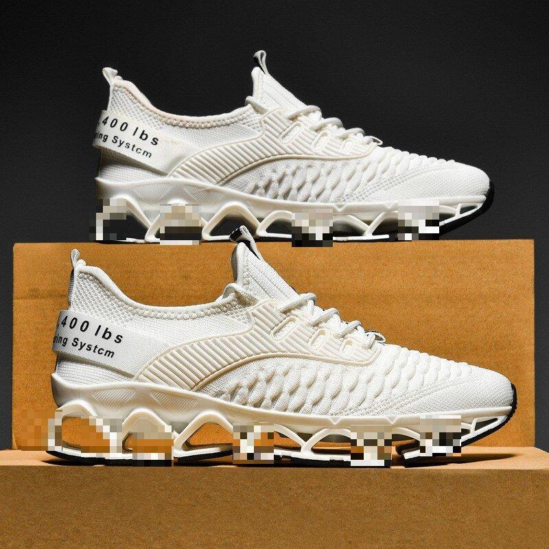 Men's shoes breathable fly-woven running casual shoes sports shoes versatile trendy shoes men's mesh shoes