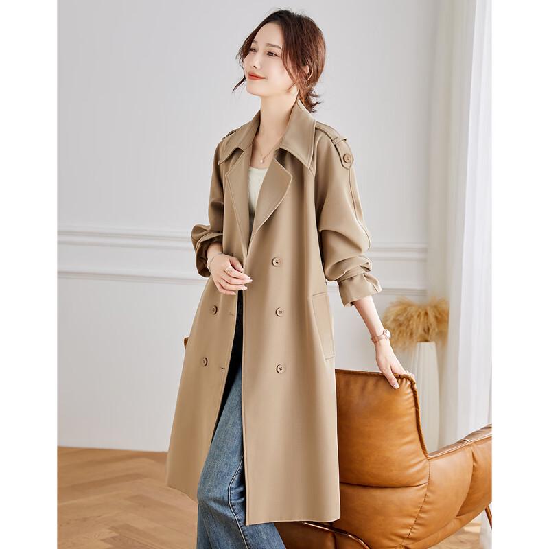 

Жіночий тренч TERRE BLEUE приталеного крою з лацканами L