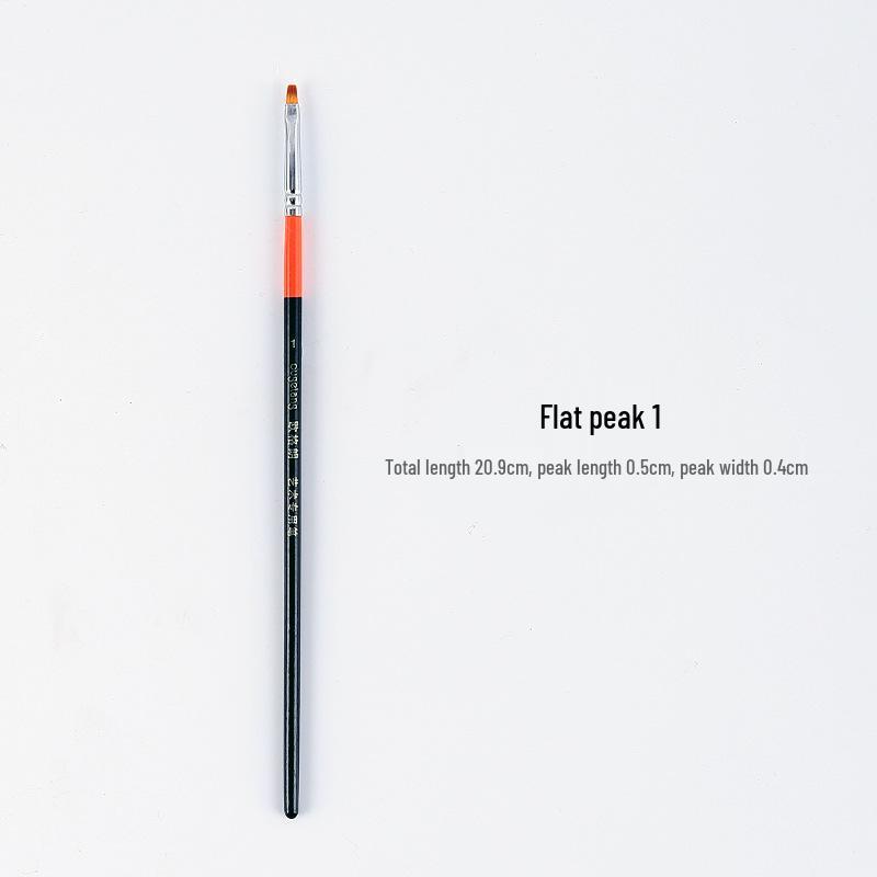 

Набор плоских кистей Ougelang с нейлоновой щетиной для гуаши и акрила No. 1 чёрный