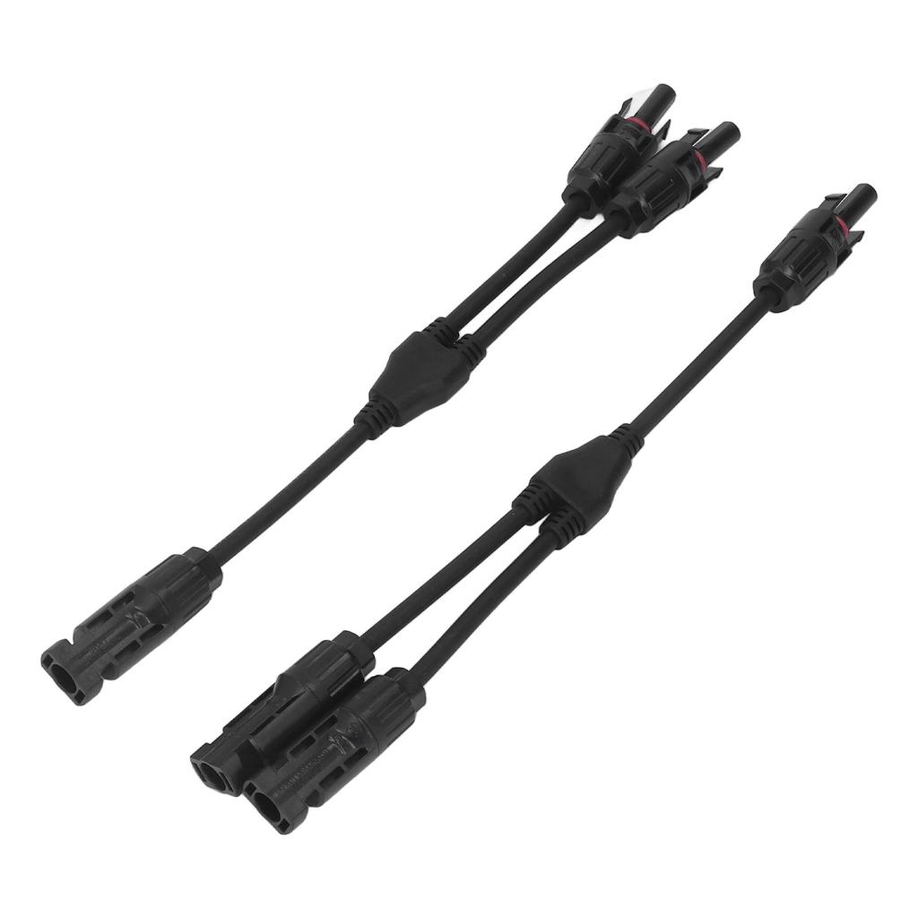 1 Pair DC 1000V Solar Connector Y Branch Parallel Adapter Solar Panel Cable Connector