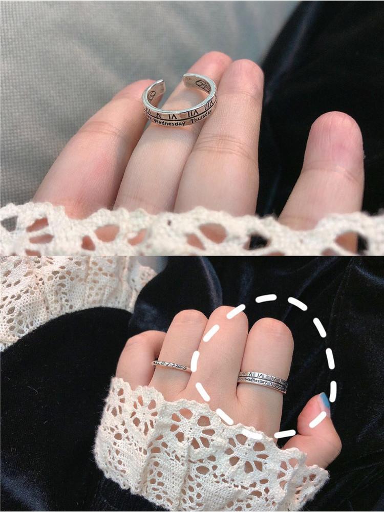 Sterling Stylish 925 Silver Womens Ring With Unique Open Design And Retro Smile Face For A Distinctive Fashion Statement
