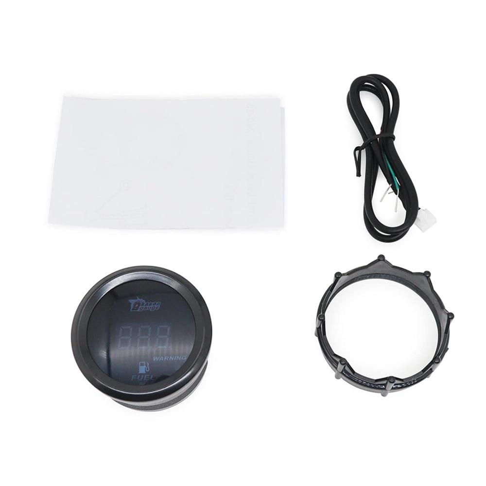 12V Voltage Fuel Level Gauge 240-33 Ohms Car Fuel Gauge Universal Fuel Tank Meter For Trucks