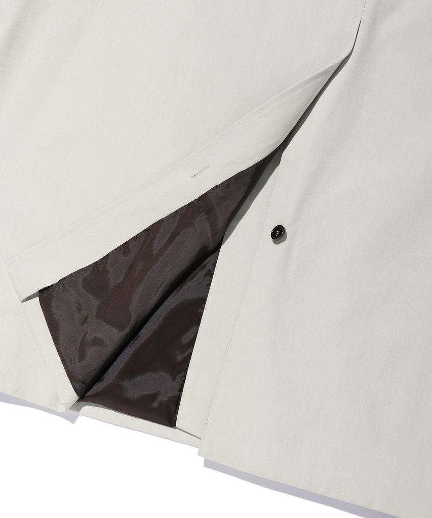 Iey Western Tap Balmacaan Coat Beige