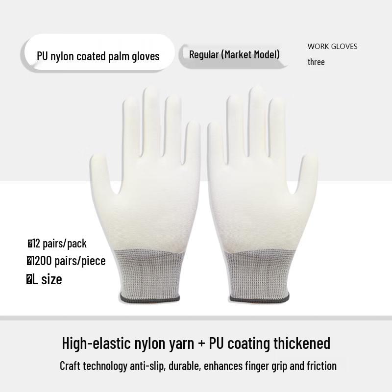 Dr. Gray Anti-Static Carbon Fiber PU Work Gloves (12 Pairs)