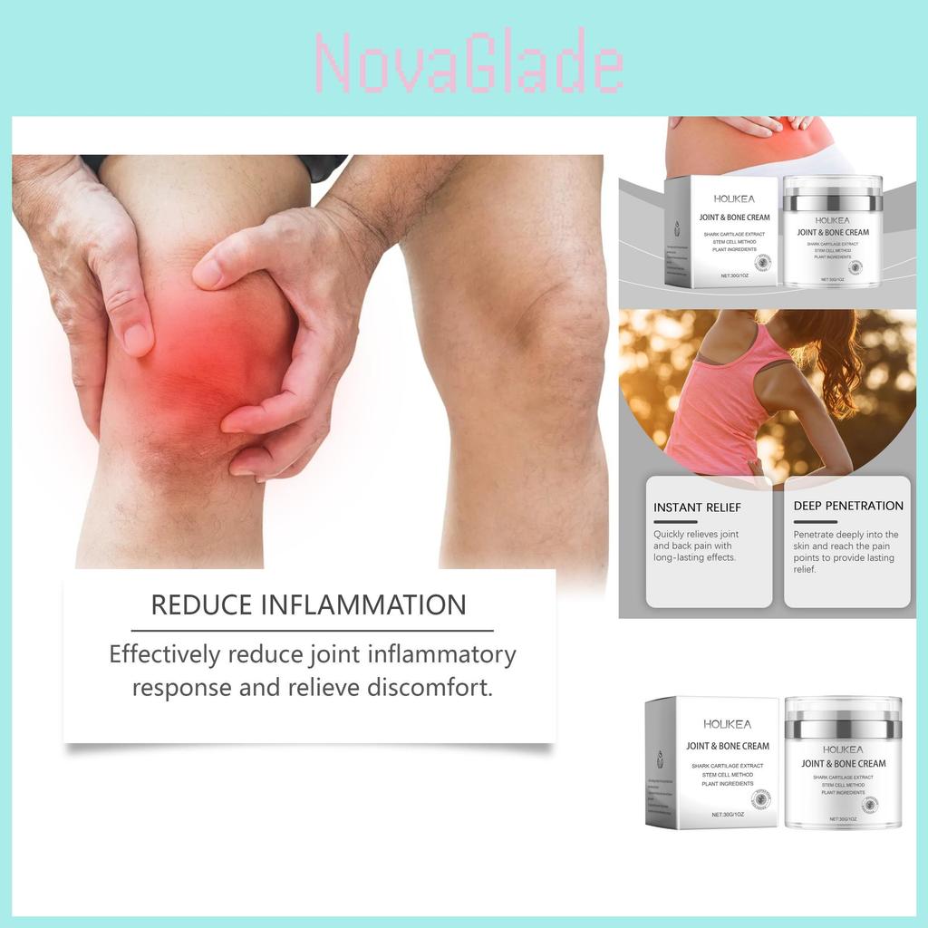 Houkea Moisturizing Shark Body Cream For Gentle Relief Of Wrist And Knee Discomfort