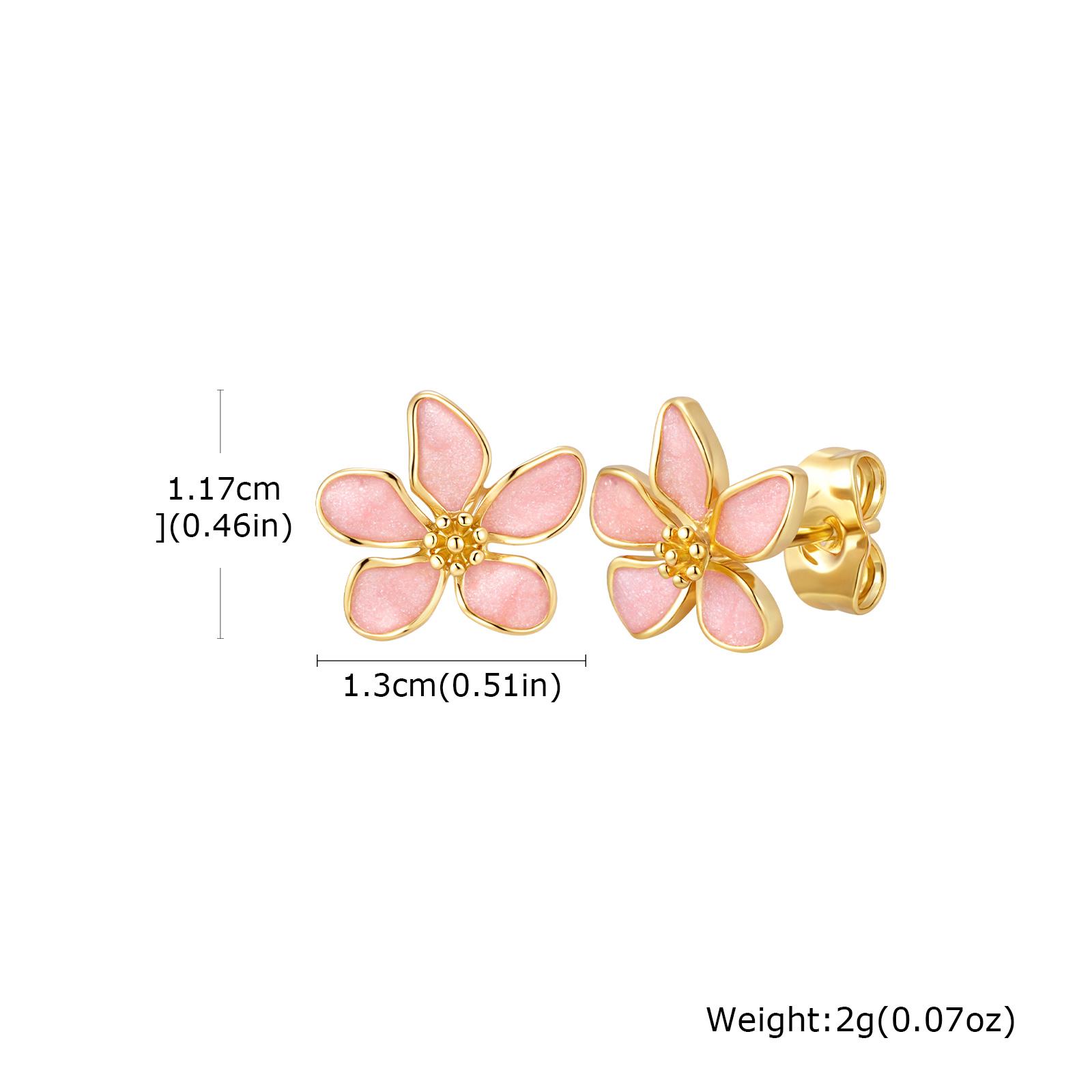 

Light Luxury Pink Petal Flower Stud Earrings for Women, Trendy Butterfly Earrings, Exquisite Aesthetics Jewelry for Daily Party