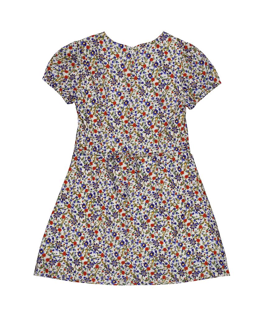 Cloet Antique Floral Mini Dress + Multi-Floral