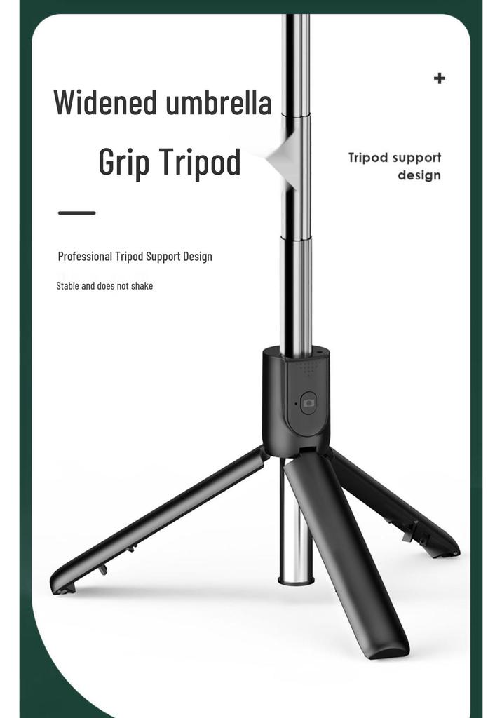 Anti-Shake Selfie Stick Tripod for Live Streaming and Photography, Compatible with Apple