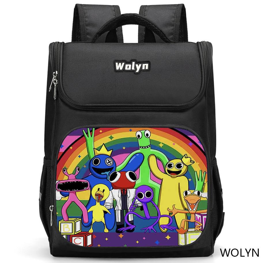 Zaino Rainbow Friends, Di Alto Valore, Casual, Resistente all'Usura, Grande Capacità, Protezione della Colonna Vertebrale e Anti-Gobba, Uno Zaino Leggero Indispensabile