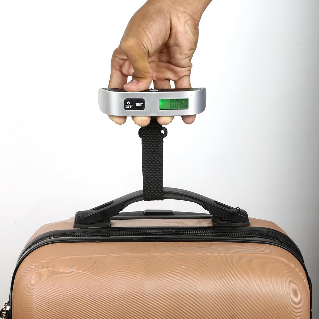 Luggage Scale LCD Display 110lb/50kg Luggage Weight Scale for Travel Accessories Portable Handheld Digital Scale