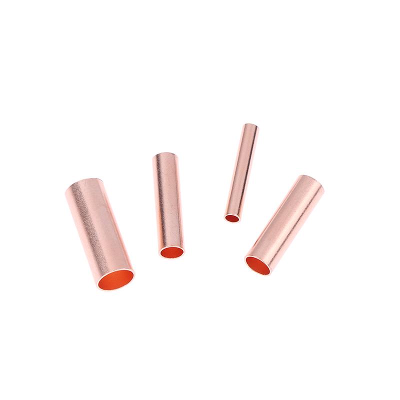 100Pcs 1/2.5/4/6Mm Copper Ring Terminal Wire Connection Tube Bare Cable Battery Terminals Connectors For Electrical Wiring