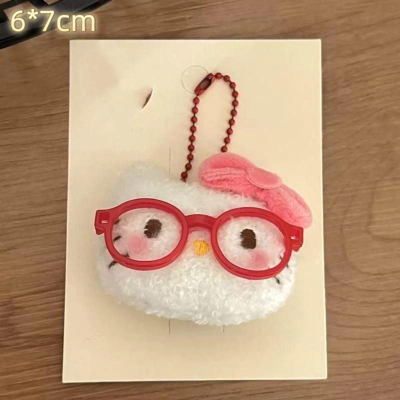 Kawaii Rilakkuma Anime Cartoon Plush Toys Keychain Cute Cartoon Backpack Pendant Accessories Gifts