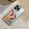 Red High Heels And Legs Phone Case For Iphone 16 Pro Max 17 Air 16 15 Pro 14 13 12 11 14 Plus Shockproof Silicone Funda Cover