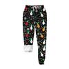 Women's casual fashion home Christmas print plush sweatpants