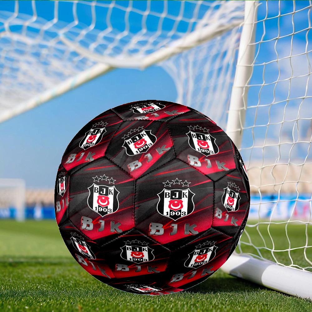 Be?ikta? Istanbul Crest Emblem Size 5 Soccer Ball, Suitable for Training and Matches, High-Elasticity, Wear-Resistant Material Gift for Fan