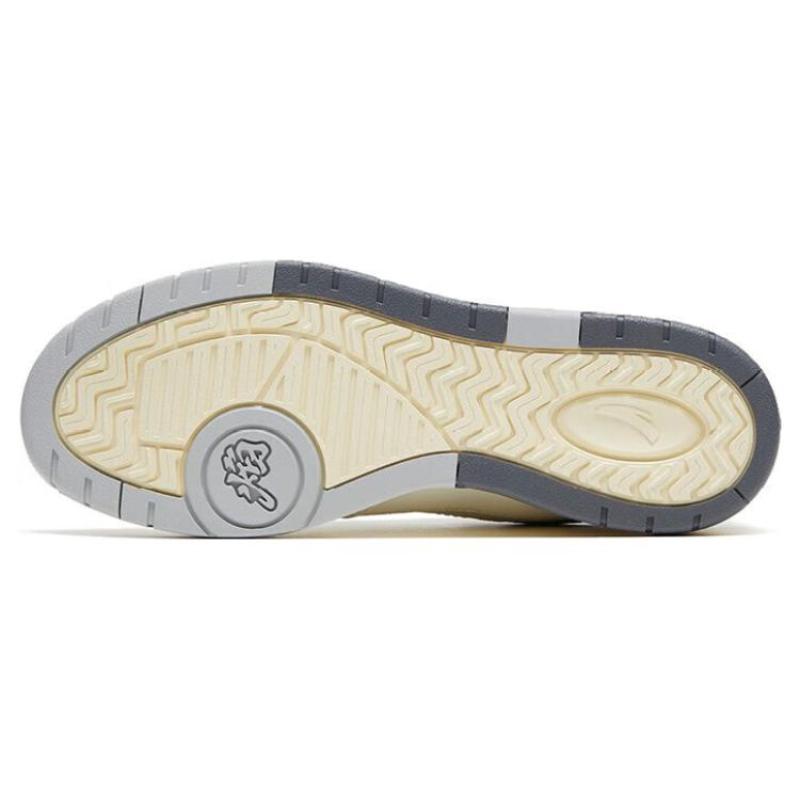 Anta Flame 4.0 Anti-Slip Wear-Resistant Low-Top Skateboard Shoes Women's White Gray Sneakers 122328081-1