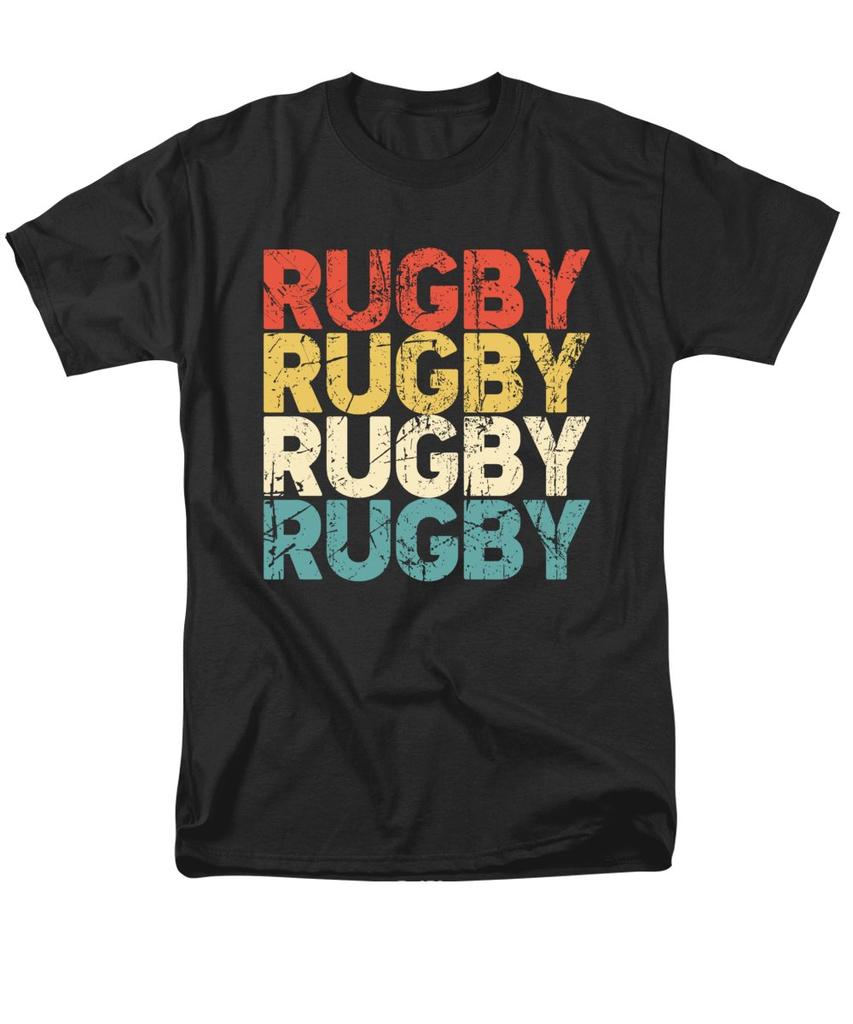 Buy Men Premium Cotton retro rugby player Print Tees Funny Harajuku ...