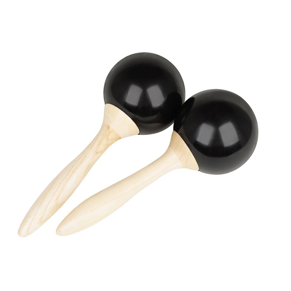 Orff Musical Instruments Black Sand Hammer Maraca Rattle Ball Large Shaker Toy Kids Educational Gifts Percussion for Party