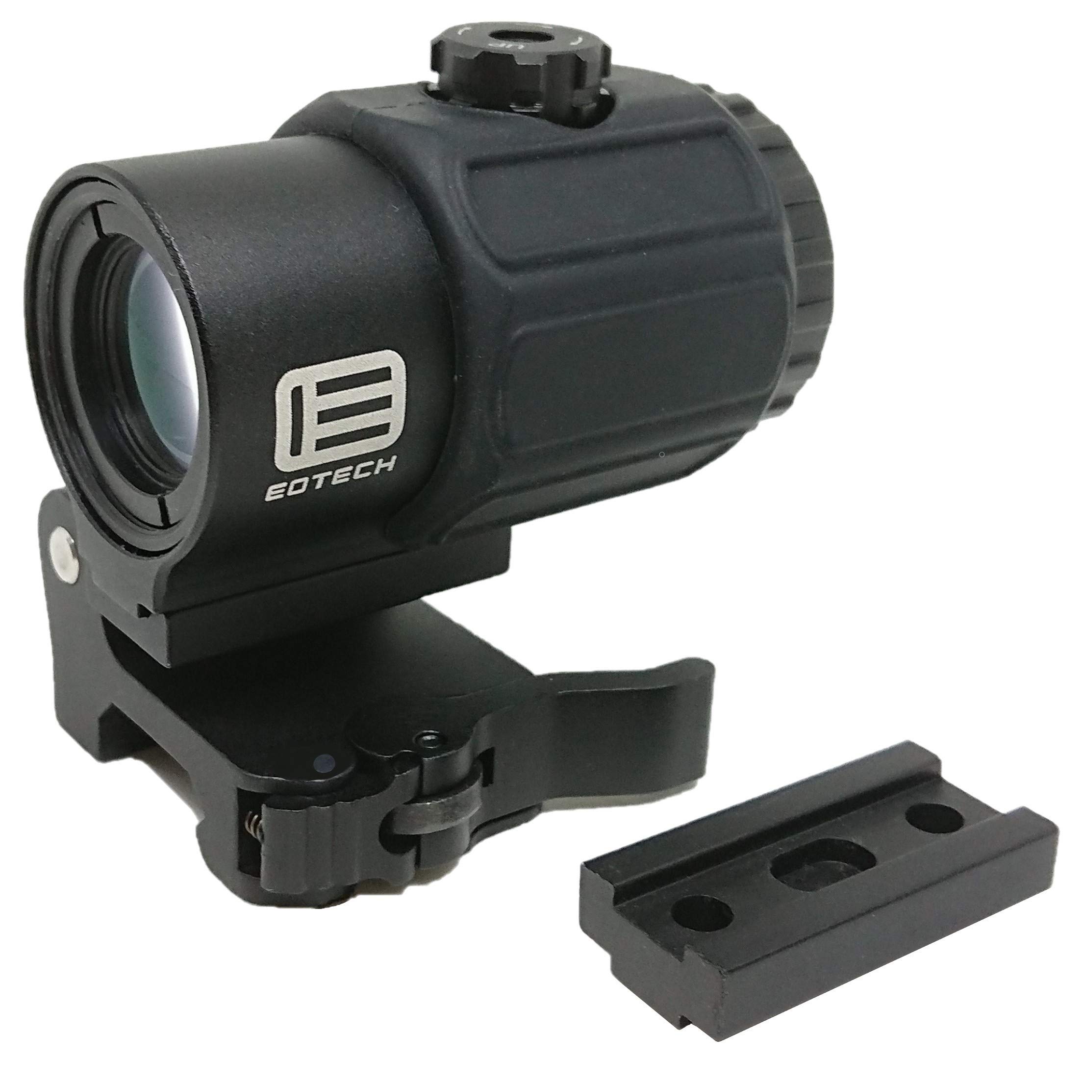 

EO G43 Type Magnifier Real Engraved Replica Black EXPS G33 STS Mount 3x Magnifire Booster Scope G43 [AERITH BLACK] (Black BK)