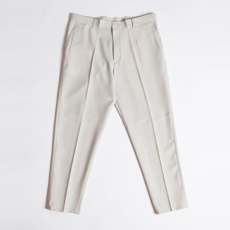 Seuteulaikeu Elegant Cropped Pants (Ivory)