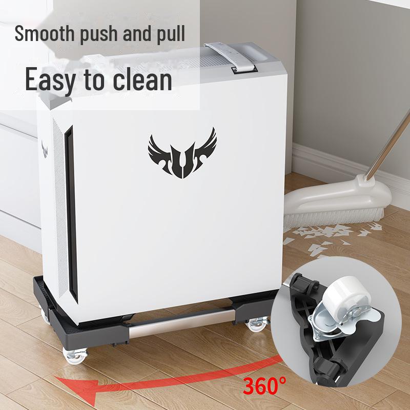 Universal Portable Computer Host Stand with Wheels, Moisture-Proof Elevated Design for Home or Office