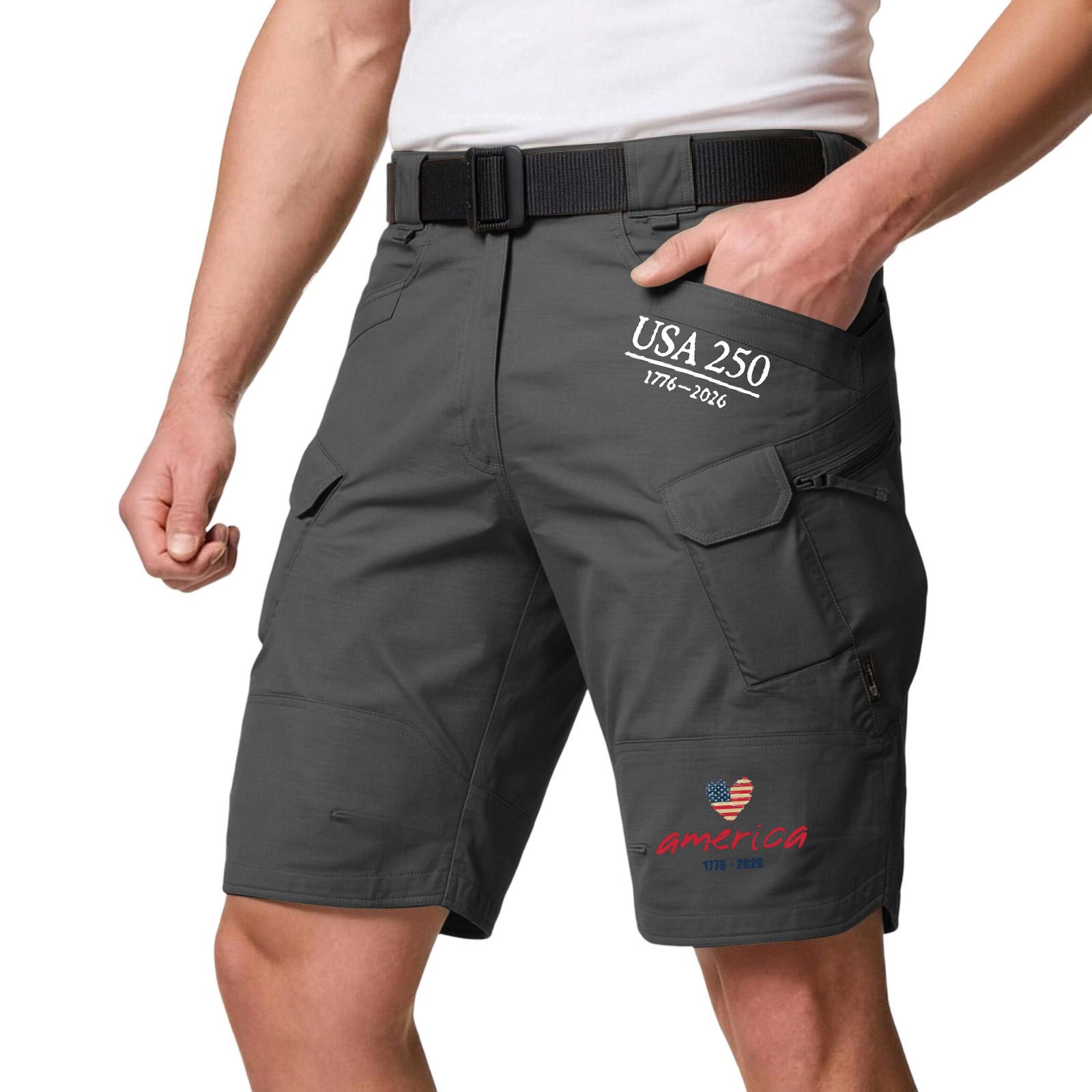 

Men s Lightweight Quick-Dry Casual Shorts Stretch Waist Adjustable Wind-Resistant Durable Multi-Pocket Workwear Shorts USA 250 Without Belt XL чёрный