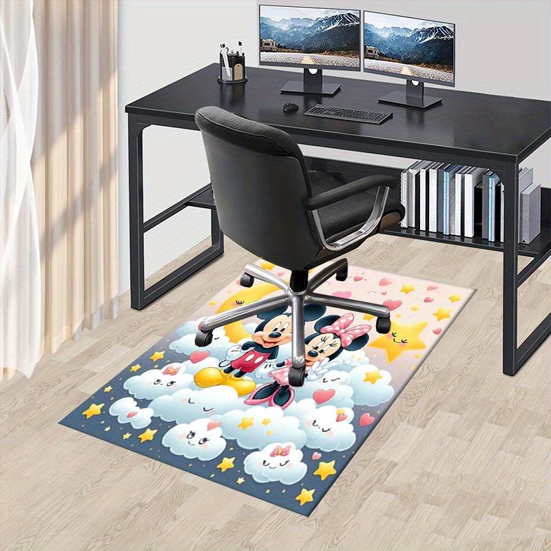 

1pcOffice Carpet, Under Chair Rug, Gift for Home Decor, Mickey Mouse and Minnie Mouse Clouds Design, Cute Cartoon Decoration 60cm by 90cm