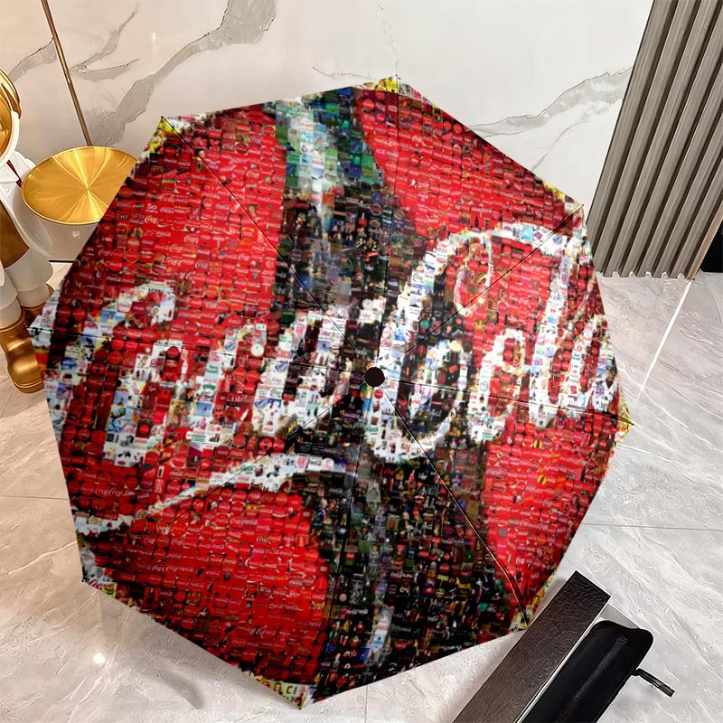 Christmas Gift Halloween Theme Bear Truck Coca Cola umbrella is suitable for all seasons, including home travel and outdoor activities Y11