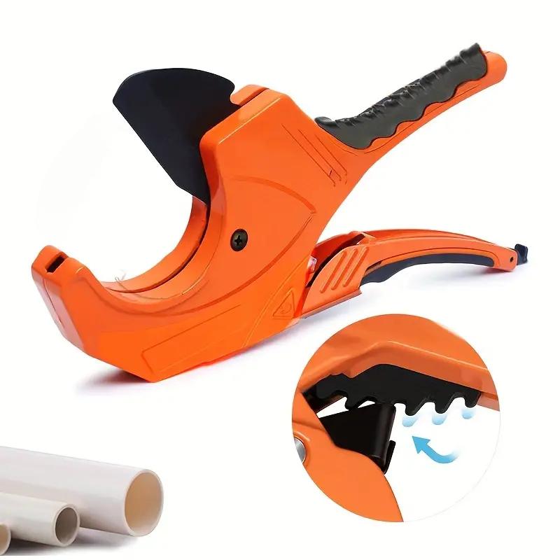 Pipe Cutter Plumber Scissors Ratcheting PVC PPR Plastic Hoses and Plumbing Cutter Tool for Pipeline Construction Maintenance