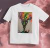 Surreal Neon Creature T-Shirt: Psychedelic Abstract Art Fashion