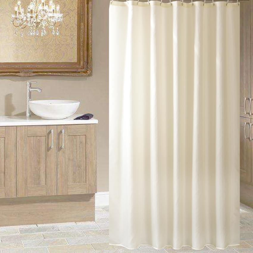 

Однотонные шторы для ванной, водонепроницаемые, для душа, полиэстер, современные шторы для ванной, большой широкий чехол для ванны, 12 крючков 1pcs 240x200cm