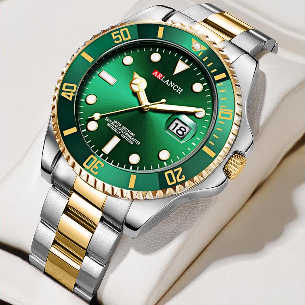 

Мужские кварцевые часы Rolex Green Water Ghost Lux