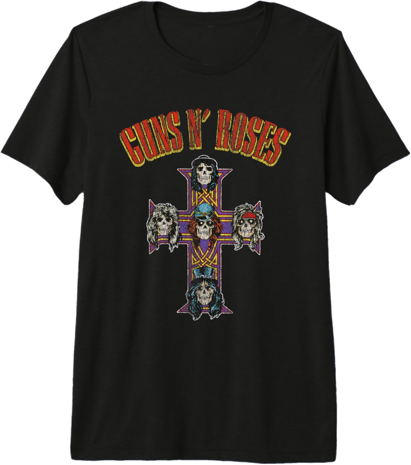 Guns N Roses Cross Arch Premium Tri-Blend T-Shirt S разноцветный