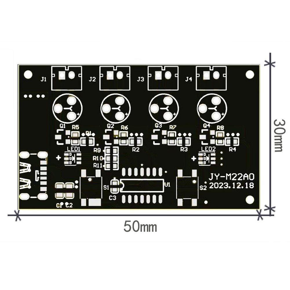 1pcs Four Spray Humidifier Module DC 5V Humidifier Control Board Four Way Spray Atomization Drive Board For Plant Moisturizing