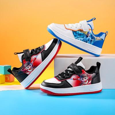 2025 Herbst Kinder Weißes Leder Atmungsaktiv Rutschfest Jungen Sport Board Schuhe - Modisch und Lässig