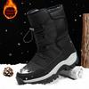 New Winter Hiking Boots Warm Plush Men's Boots High Top Couple Snow Boots Winter Outdoor Anti-Slip Ankle Boots Work Casual Boots