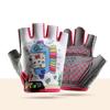 Kids Half-Finger Skateboarding Gloves Outdoor Cycling Gym Training Playground Bars Anti-Slip Ice Silk Sport