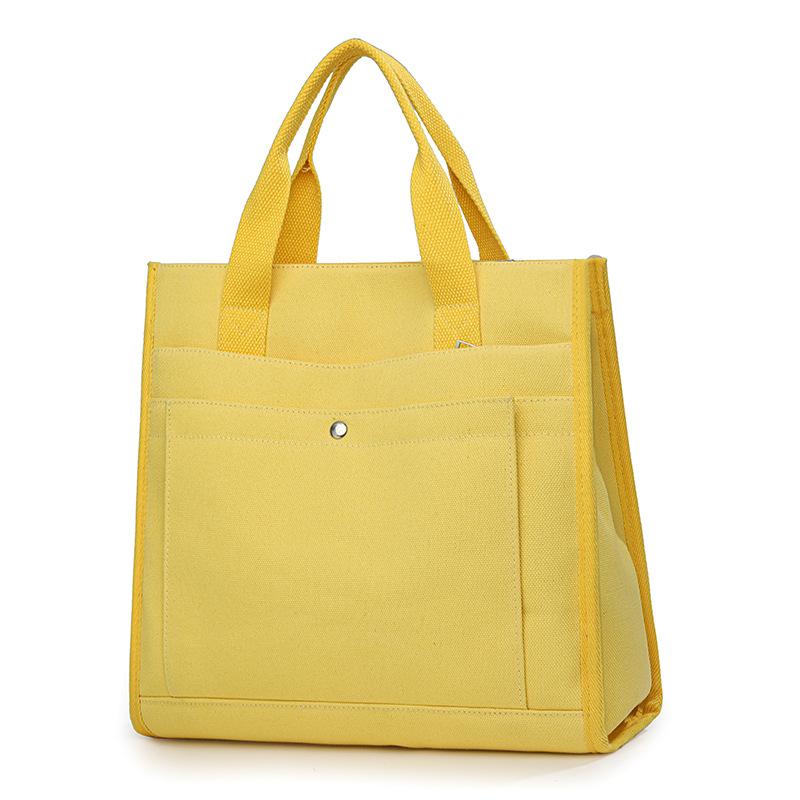 Canvas Bag Women's Large Capacity Multi-Pocket Tote Bag