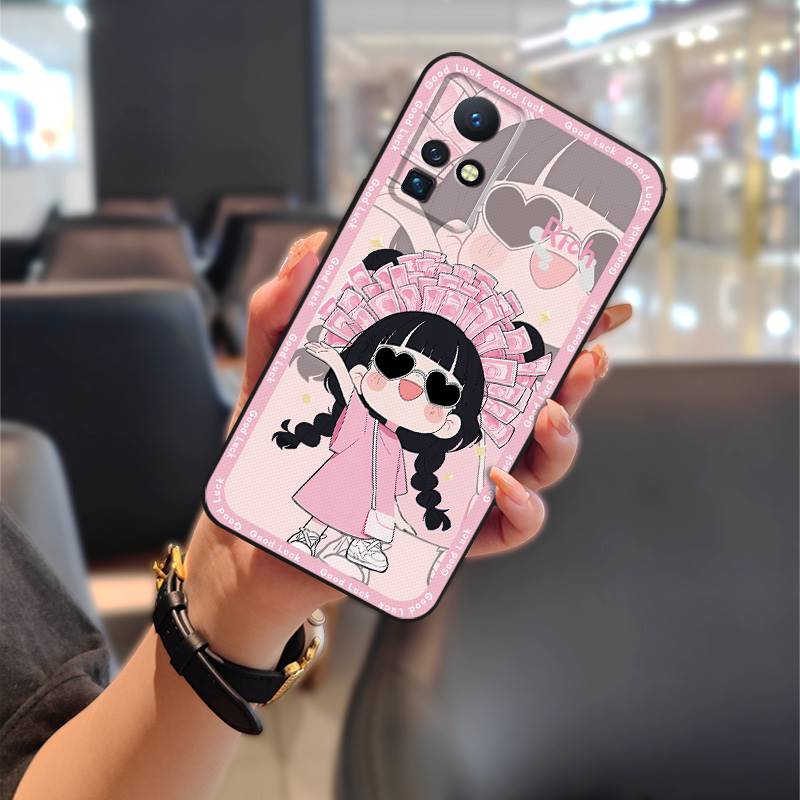 Silicone TPU Phone Case For infinix Zero X/X Pro/X6811/X6811B Animals Fashion Design Cartoon Graffiti Anti-knock Cute