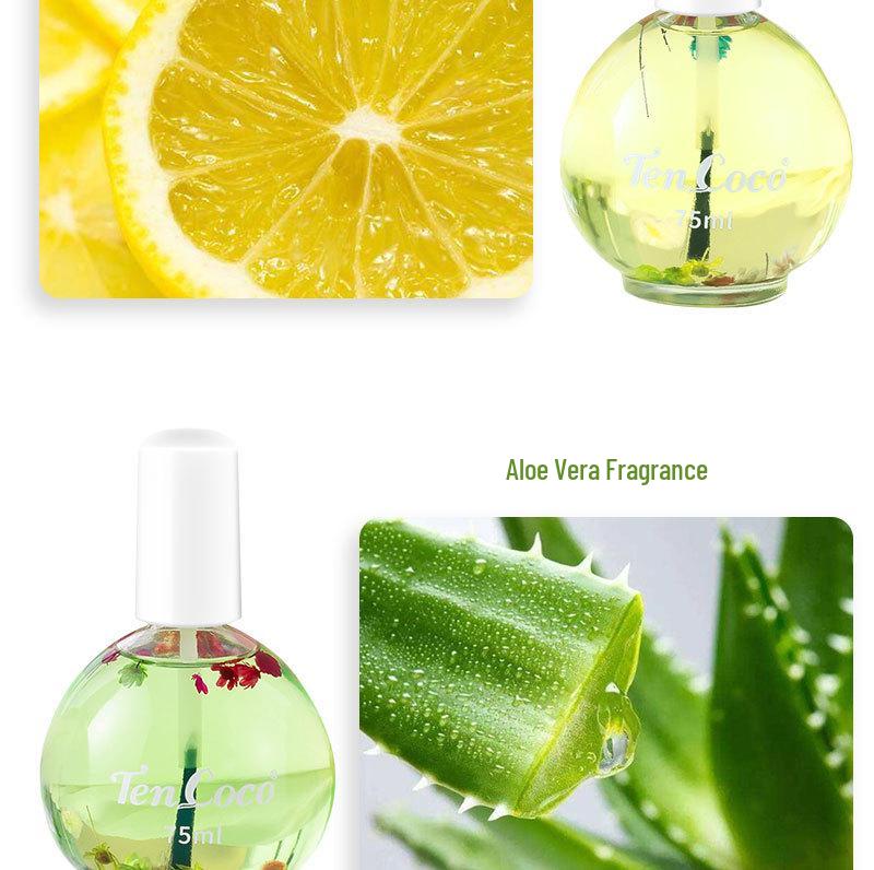 75ml Plant Dried Flower Scented Cuticle Oil - Anti-Hangnail Nail Protector