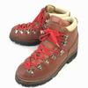 80s-90s USA Vintage Leather Vibram Lug Sole Trekking Boots 6D 23.5-24.0 Approx Reddish Brown