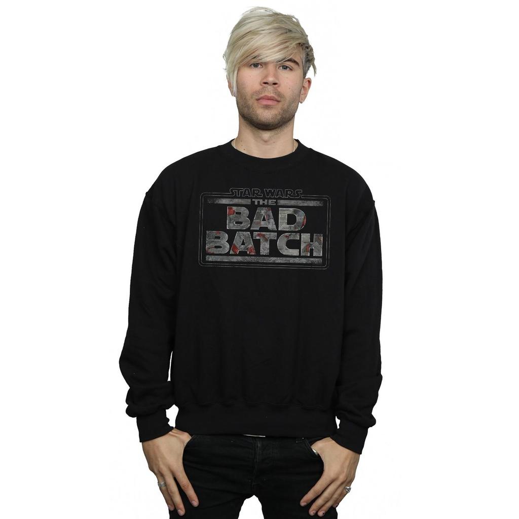 Star Wars Mens The Bad Batch Texture Logo Sweatshirt