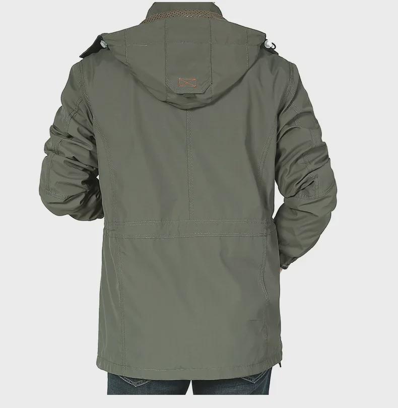 Men's Autumn/Winter Outdoor Jacket, Plus Size, Medium-Long, Thick Velvet, Breathable